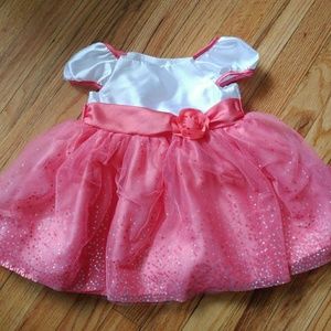 Baby Girl Pink Glitter Dress